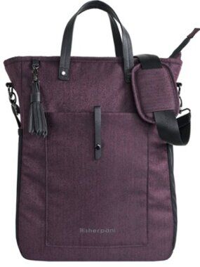 Sherpani Sojourn Travel Anti Slash Convertible Tote Backpack Purple Black